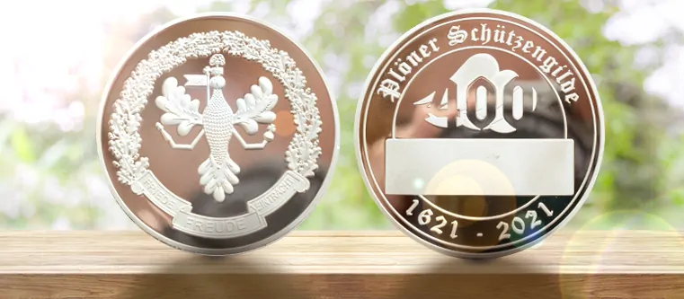 Silberner Gildetaler Plön