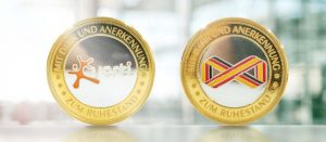 Individuelle ruhestandsmünze BiMetall Emaille Verti