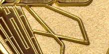 Sandstrahl-Hintergrund Gold